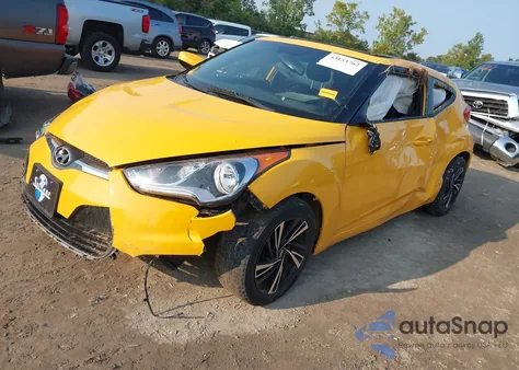 2017 Hyundai Veloster Value Edition from USA, damaged, VIN KMHTC6AD2HU317089